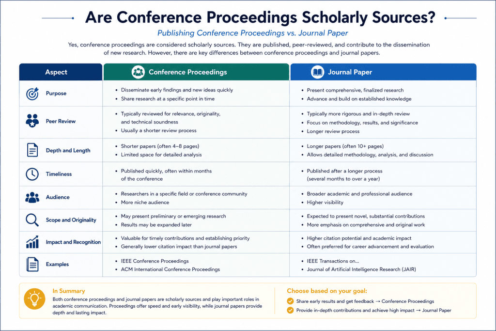 Are Conference Proceedings Scholarly Sources