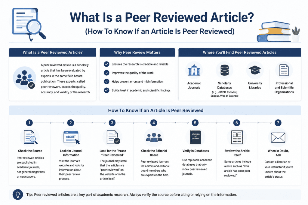 What Is a Peer Reviewed Article (How To Know If an Article Is Peer Reviewed)