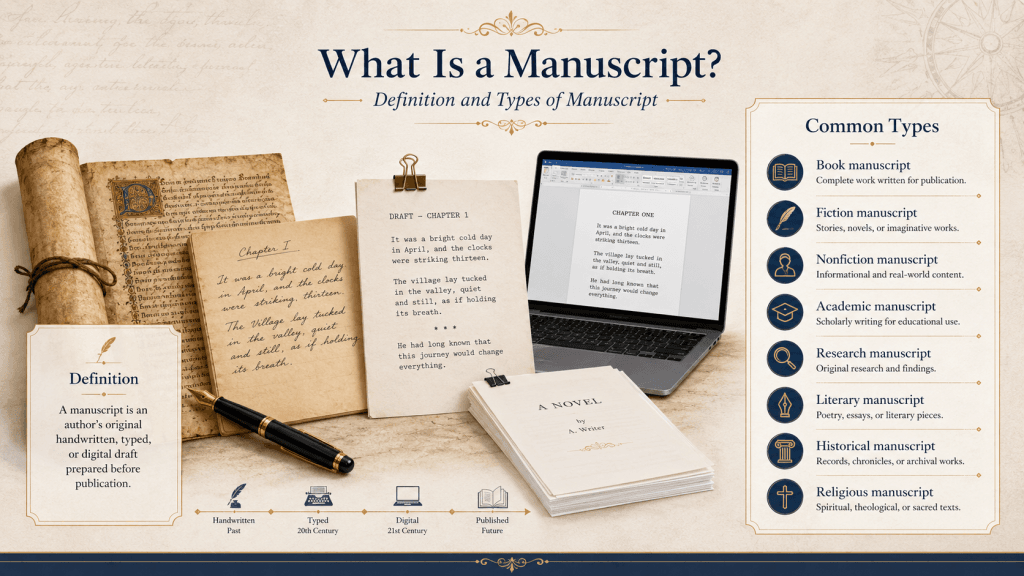 What is a manuscript?