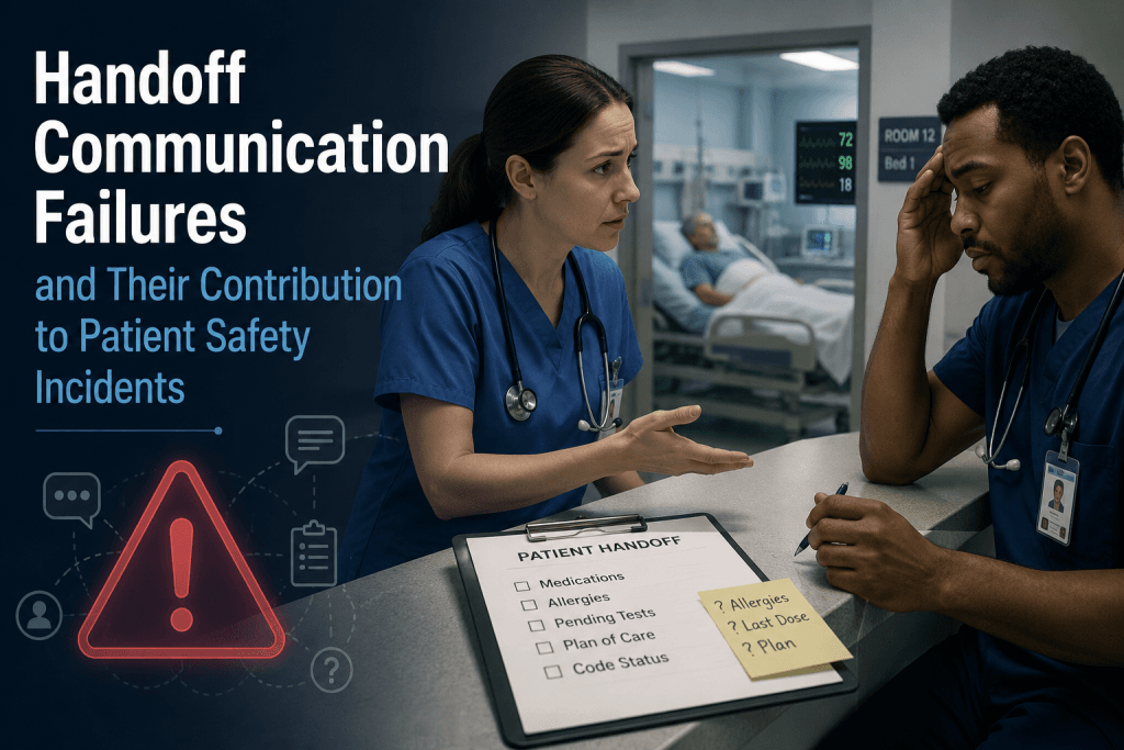 Handoff Communication Failures and Their Contribution to Patient Safety Incidents