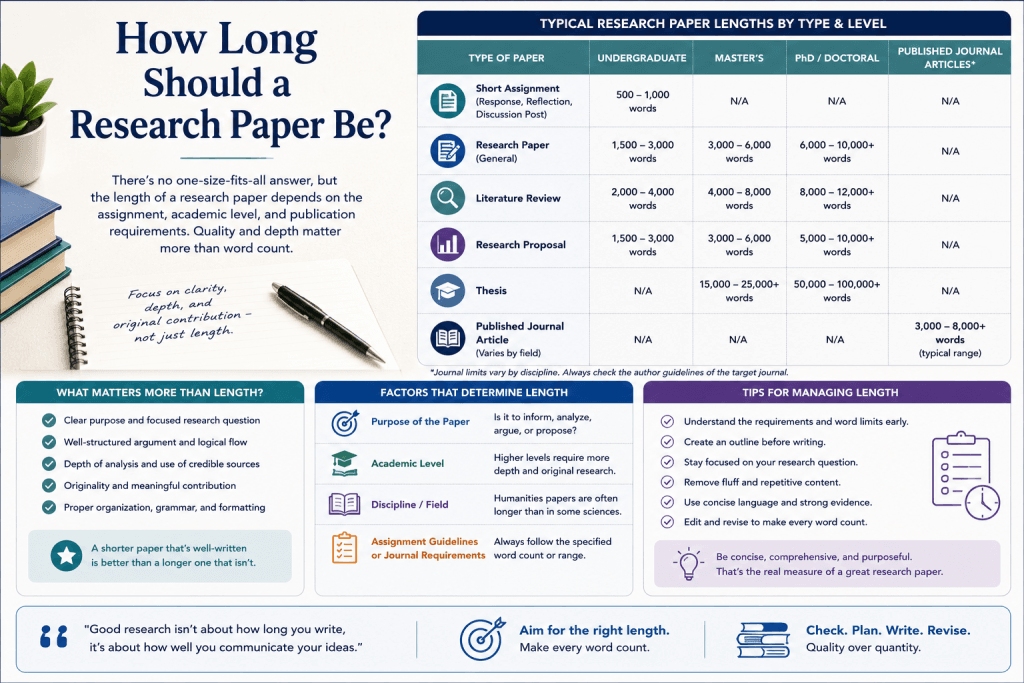 How long should a research paper be?