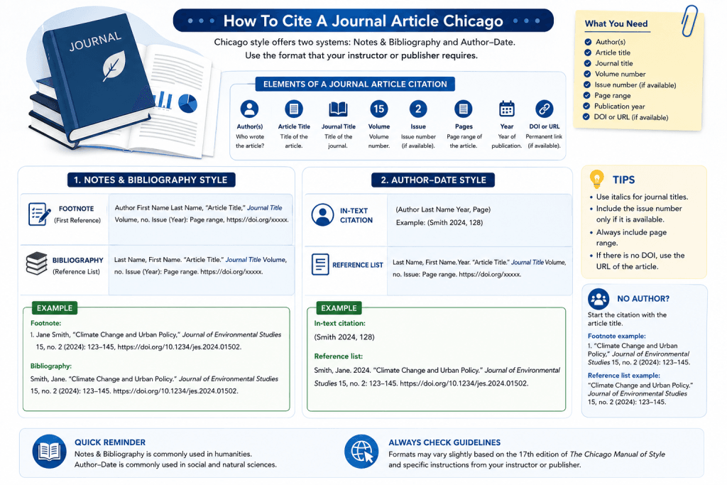 How To Cite A Journal Article Chicago