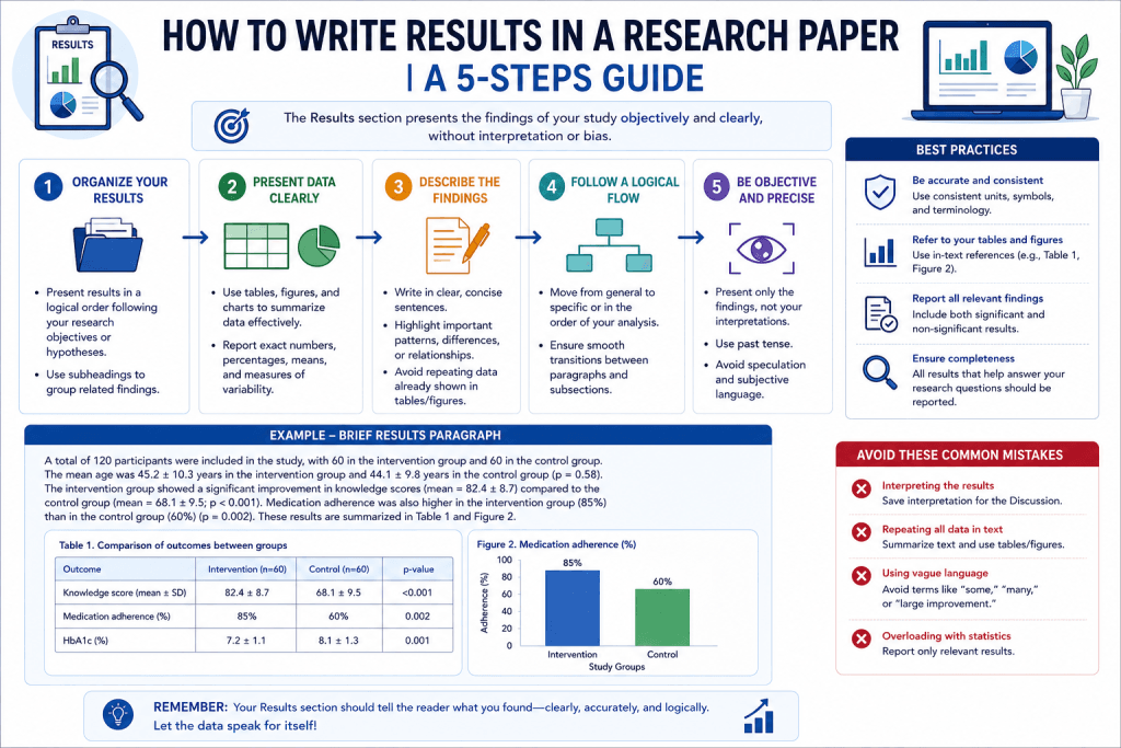 How To Write Results in A Research Paper | A 5-Steps Guide