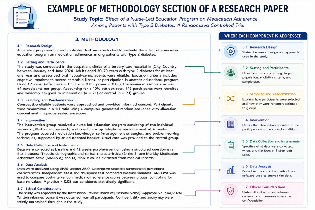 How To Write The Methodology Section Of A Research Paper, with Example