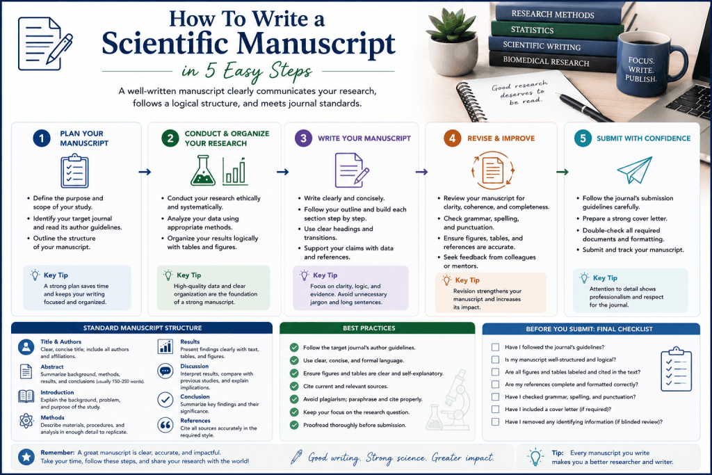 How To Write a Scientific Manuscript in 5 Easy Steps