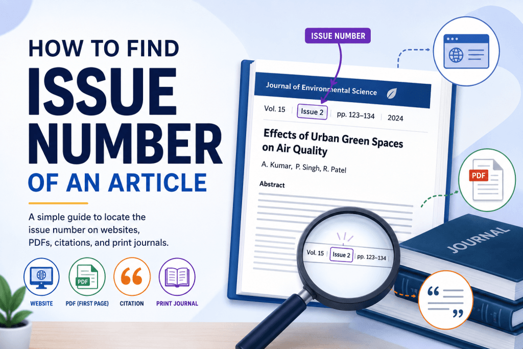 How to Find Issue Number of an Article, with Examples