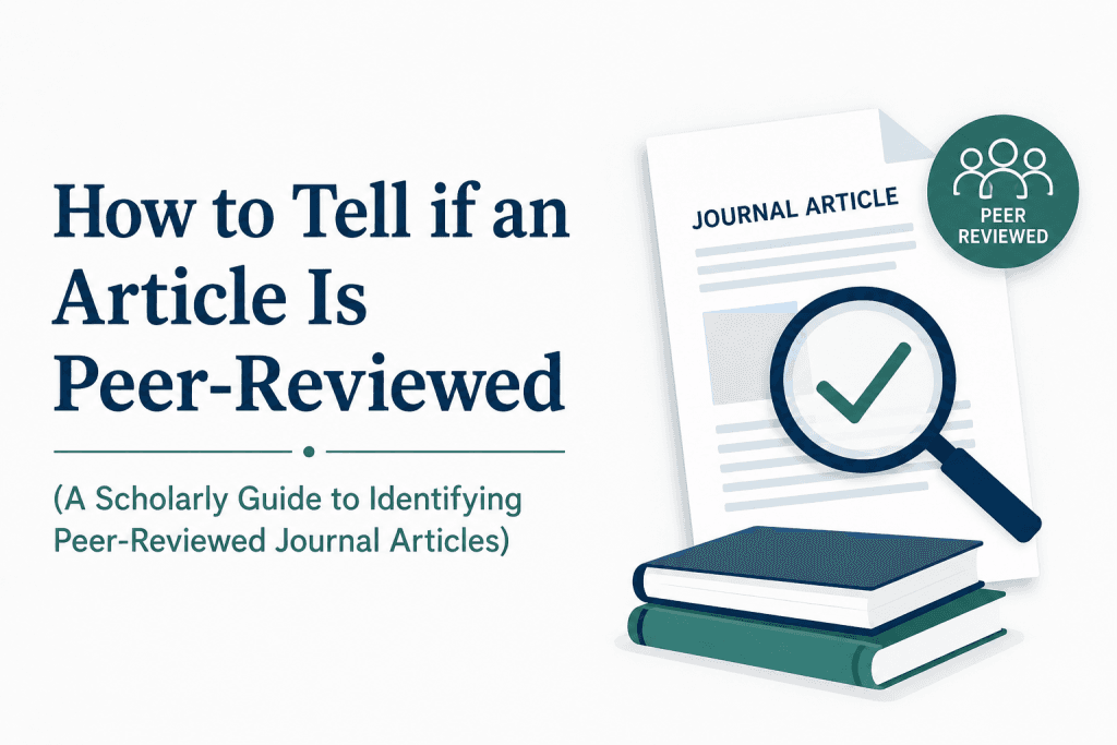 How to Tell if an Article Is Peer-Reviewed or Not