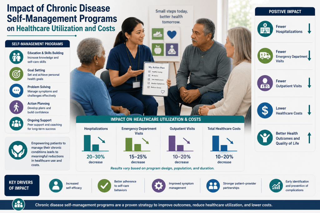 Impact of Chronic Disease Self-Management Programs on Healthcare Utilization and Costs