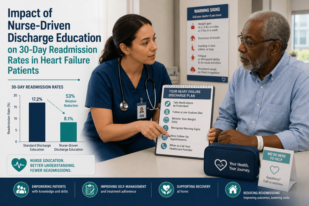 Impact of Nurse-Driven Discharge Education on 30-Day Readmission Rates in Heart Failure Patients