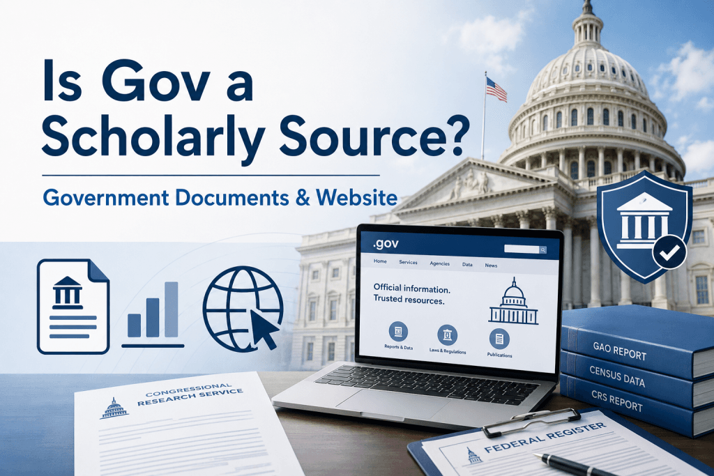 Is Gov a Scholarly Source?