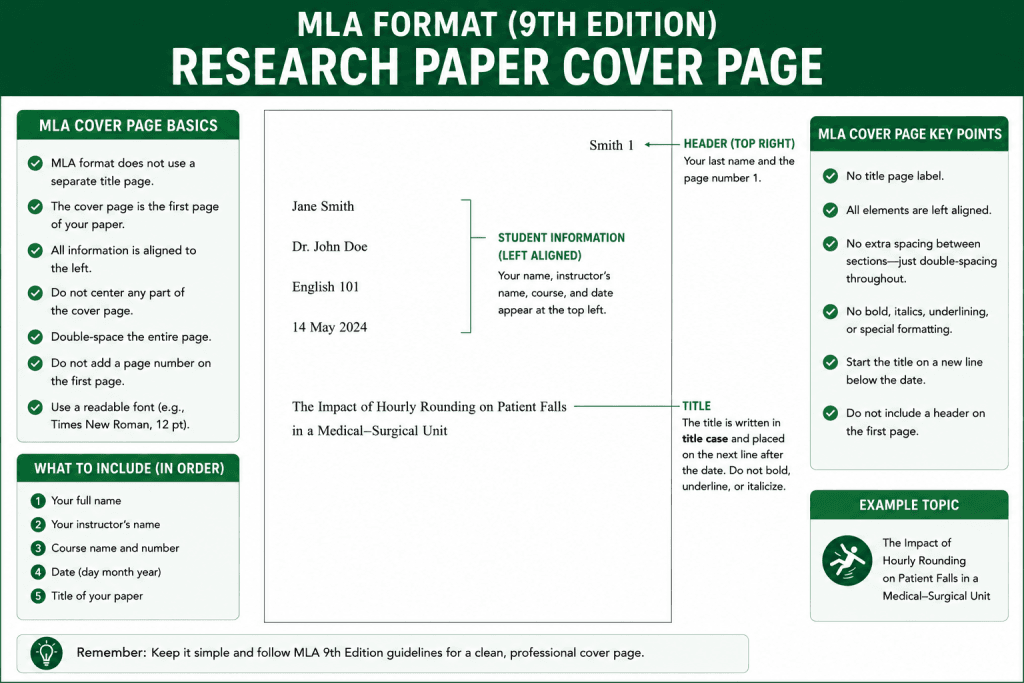 MLA Format (9th Edition) Research Paper Cover Page