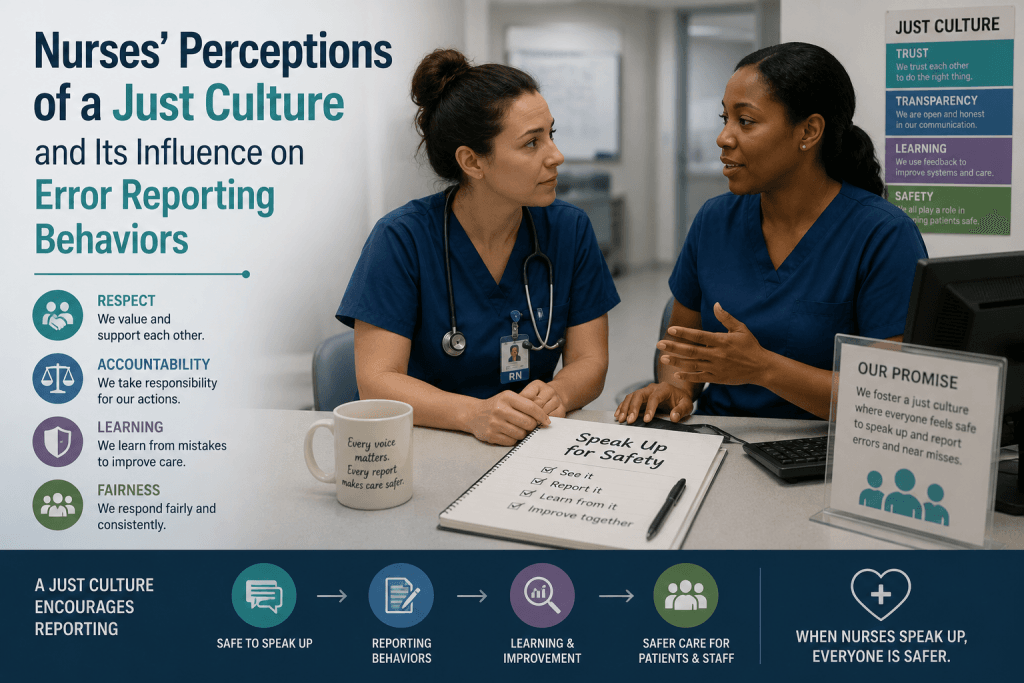 Nurses' Perceptions of a Just Culture and Its Influence on Error Reporting Behaviors