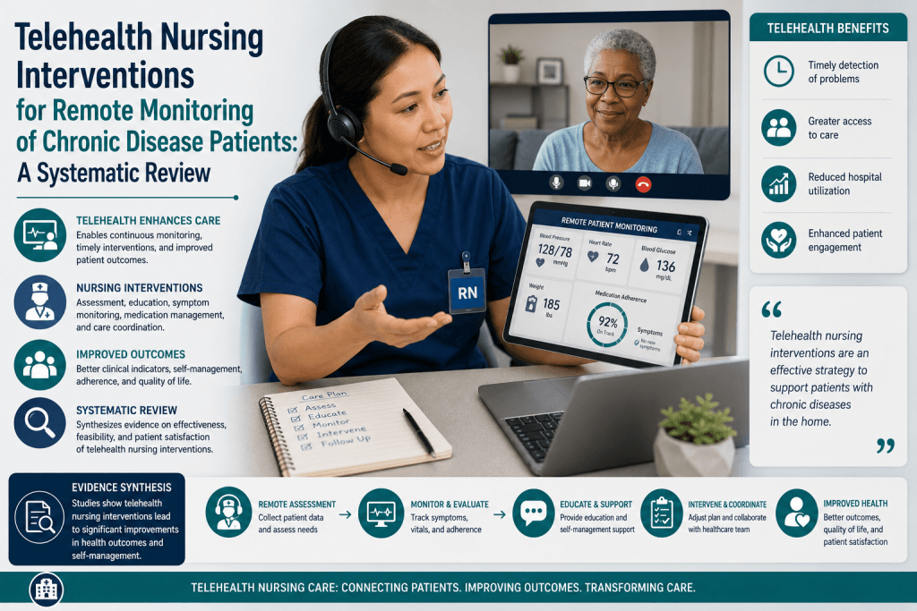Telehealth Nursing Interventions for Remote Monitoring of Chronic Disease Patients