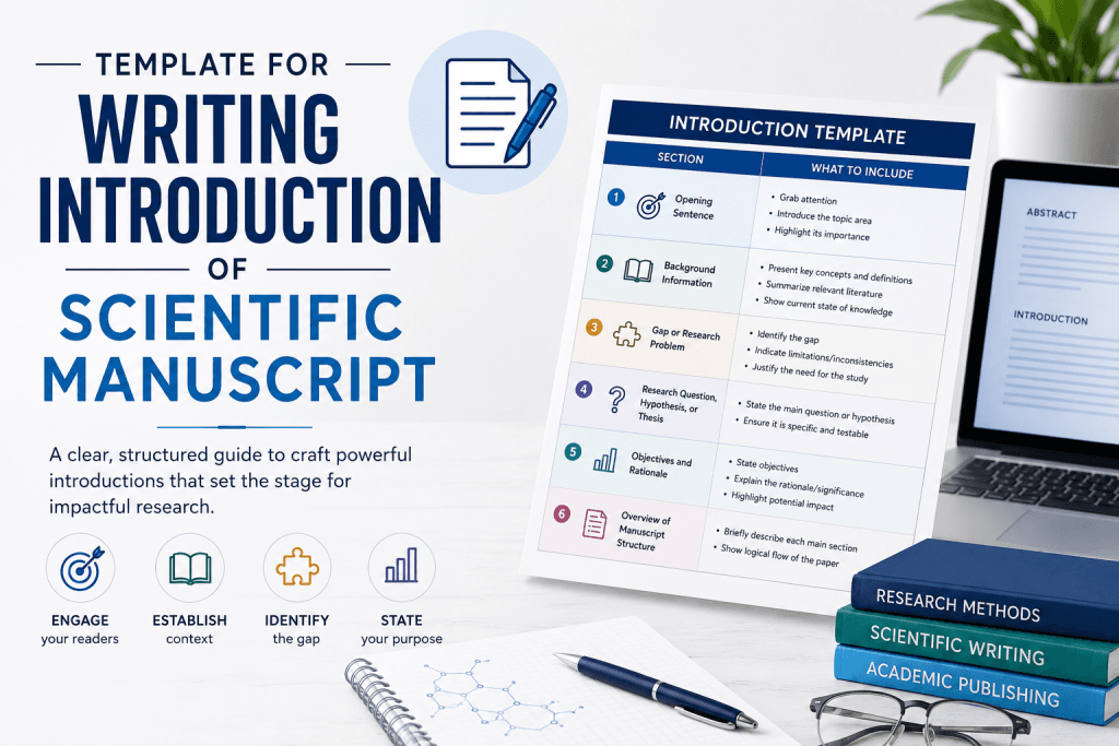 Template For Writing Introduction of Scientific Manuscript, with Examples