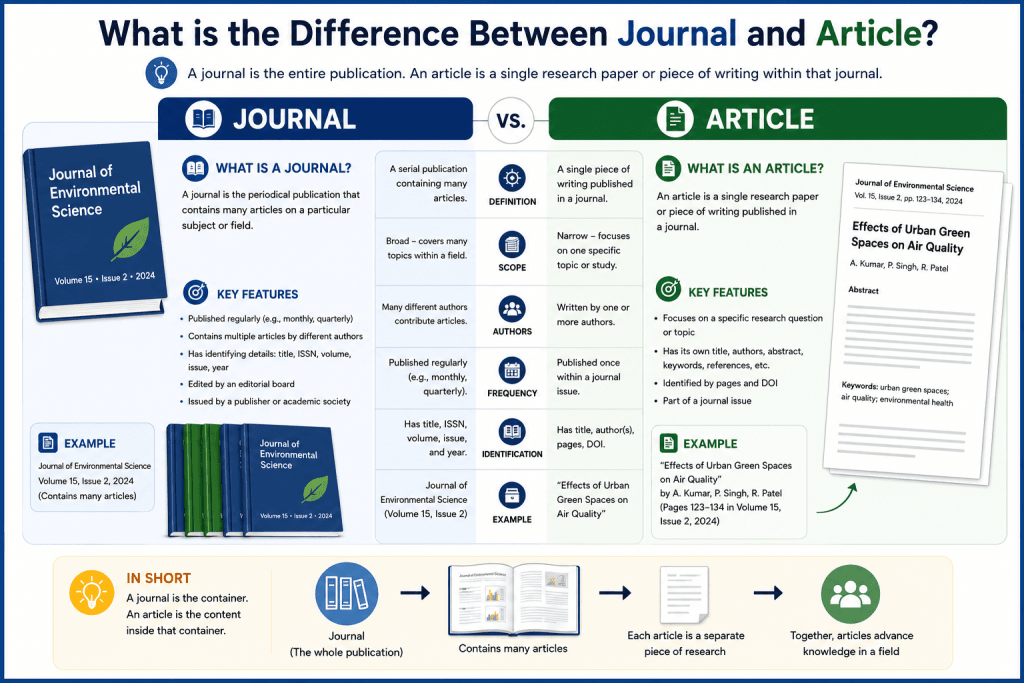 What is the Difference Between Journal and Article?