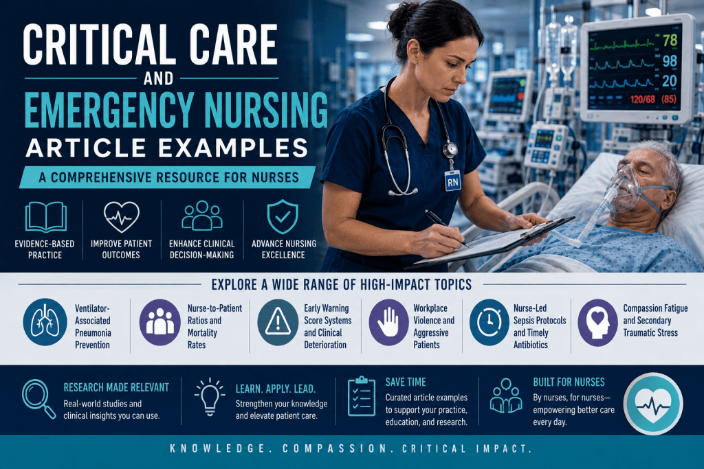 Critical Care and Emergency Nursing Article Examples