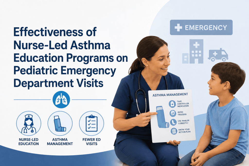 Effectiveness of Nurse-Led Asthma Education Programs on Pediatric Emergency Department Visits