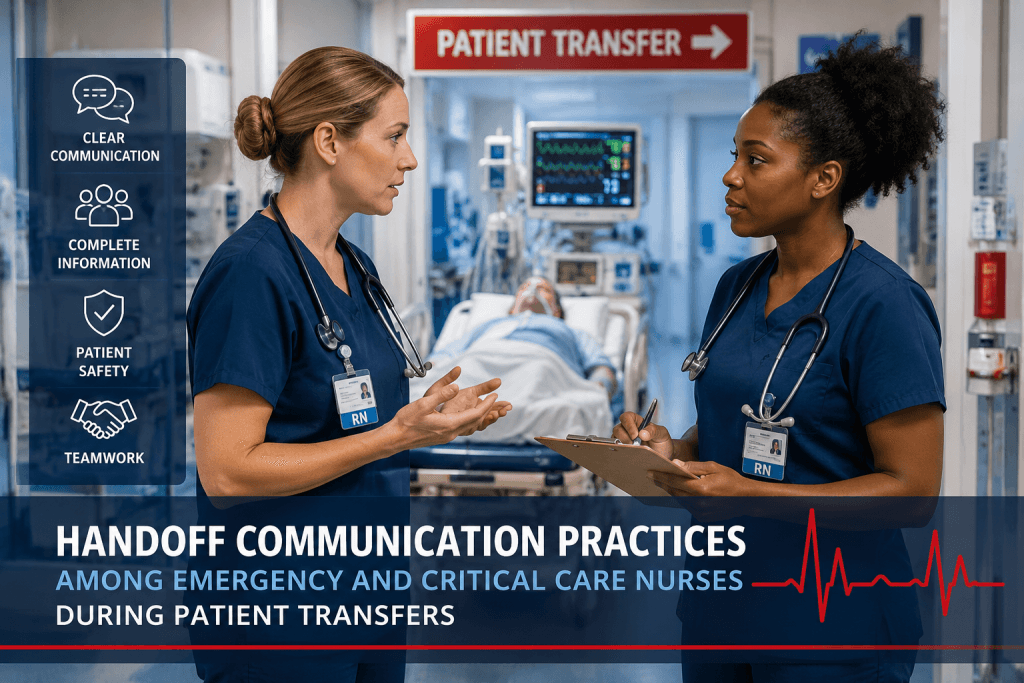 Handoff Communication Practices Among Emergency and Critical Care Nurses During Patient Transfers